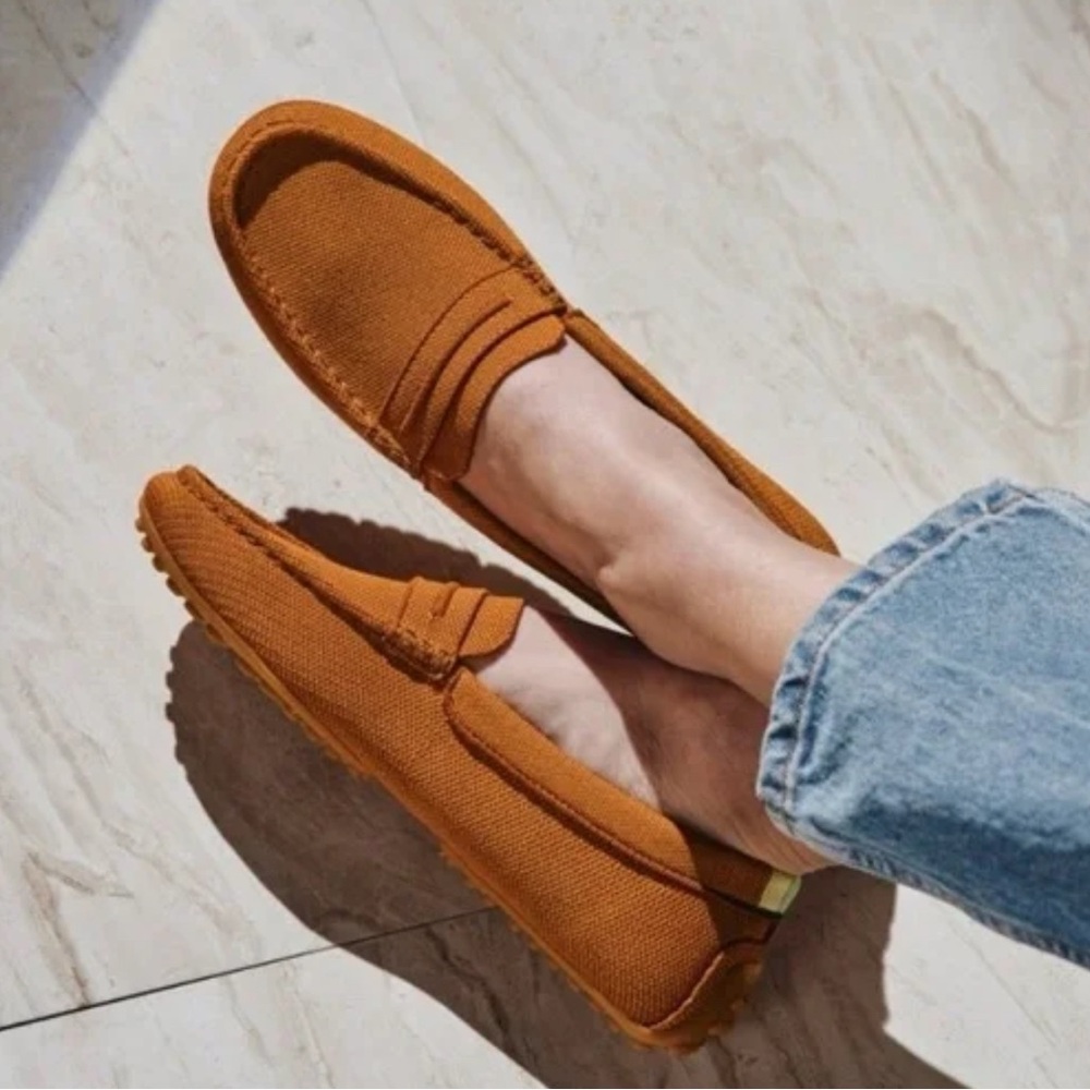 🍊 ROTHY’S Driver Loafers in Cognac